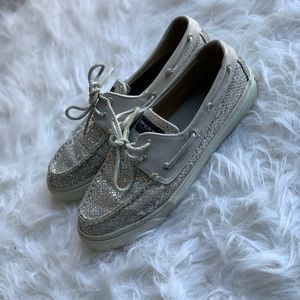 Silver Sprinkle Sperry’s 🤍